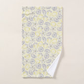 Citron Doodle Pattern Badehandtuch Set (Handtuch)