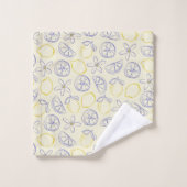 Citron Doodle Pattern Badehandtuch Set (Waschlappen)