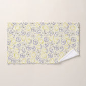 Citron Doodle Pattern Badehandtuch Set (Handtuch)
