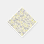 Citron Doodle Pattern Napkins Serviette (Ecke)