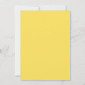 Citron Graphite Flora Wedding Einladung (Rückseite)