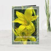 Citron [Grußkarte] Taglilie ド Karte (Vorderseite)