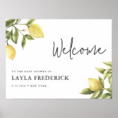 CITRON Lemon Babydusche Begrüßungsgeschirrtüte Poster (Vorne)