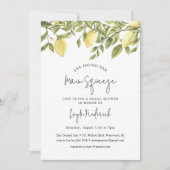 CITRON Lemon Bridal Dusche Einladung (Vorderseite)