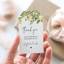 CITRON Lemon Citrus Baby Shower Fevor Tag Geschenkanhänger