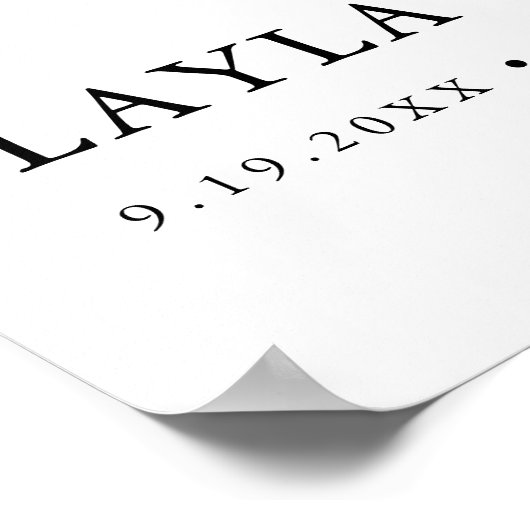 CITRON Lemon Gender Reveal Willkommen 18x24 Poster (Ecke)