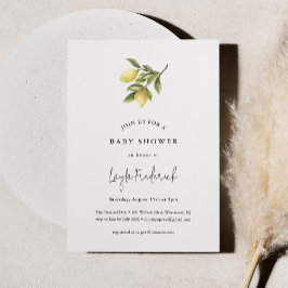 CITRON Lemon Kinderdusche Einladung