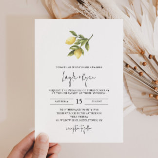 CITRON Lemon Wedding Einladung
