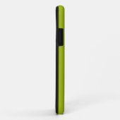 Citron Yellow Solid Color Eleganter Name Case-Mate iPhone Hülle (Hinten/Rechts)