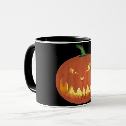 Citrouille pour Halloween ... Tasse (Vorderseite Links)