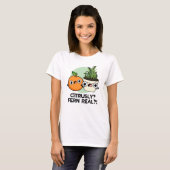 Citrous Fern Real Funny Citrus Pflanze Puff T-Shirt (Vorne ganz)