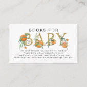 Citrus A Little Süsse Wasserfarben Orangen Dusche Begleitkarte (Rückseite)