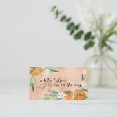 Citrus A Little Süsse Wasserfarben Orangen Dusche Begleitkarte (Stehend Vorderseite)