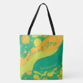 Citrus And Green Abstract Circles Tasche (Vorderseite)