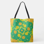 Citrus And Green Abstract Circles Tasche (Rückseite)