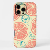 Citrus and Ice Pattern iPhone Hülle (Rückseite)