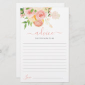 Citrus Baby Duschbeilage für die Mama, die Karte s (Vorne/Hinten)