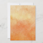 Citrus Baby Dusche Orange Garden Wasserfarbe Einladung (Rückseite)