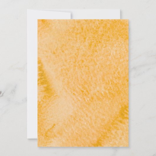 Citrus Baby Dusche Orange Slice Wasserfarbe Modern Einladung (Rückseite)