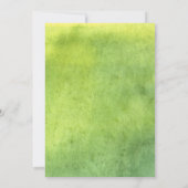 Citrus Baby Dusche Rustikale Lemon Leaf Wasserfarb Einladung (Rückseite)