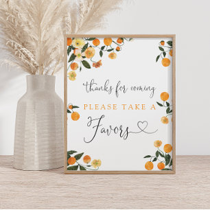 Citrus Baby Duwer Danke für die Begeisterung Unter Poster