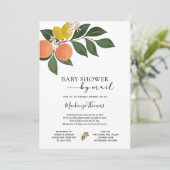 Citrus Baby Shower by Mail Einladung (Stehend Vorderseite)