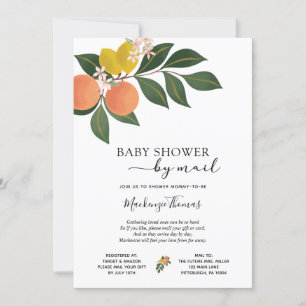 Citrus Baby Shower by Mail Einladung