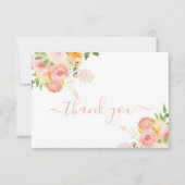 Citrus Baby Shower Girl Danke Karte (Vorderseite)