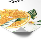Citrus Babydusche Begrüßungszeichen Poster (Ecke)