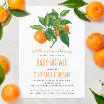 Citrus Babydusche Eine kleine Süsse ist unterwegs