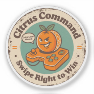 Citrus-Befehl: Nach rechts wischen, um Orange zu g Aufkleber