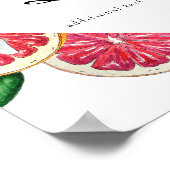 Citrus | Benutzerdefiniertes Textzeichen Poster (Ecke)