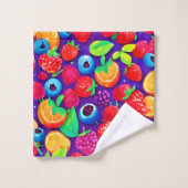 Citrus & Berries Burst Badhandtuch Set (Waschlappen)
