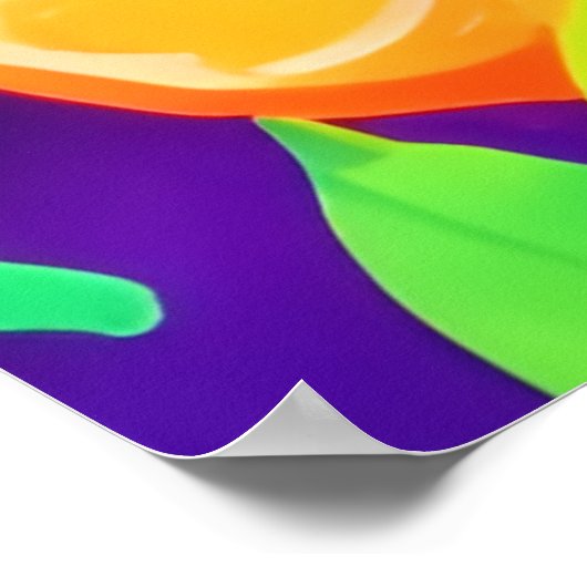 Citrus & Berries Burst Poster (Ecke)