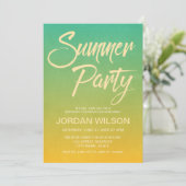 Citrus Birthday New Zuhause Summer Party laden Einladung (Stehend Vorderseite)