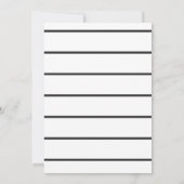 Citrus Black Modern Calligraphy Brautparty Einladung (Rückseite)