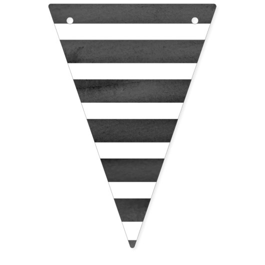 Citrus Black + White Strip Twotti Fruity Geburtsta Wimpelkette (Dritte Fahne)