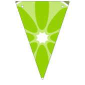 Citrus Black + White Strip Twotti Fruity Geburtsta Wimpelkette (Zweite Fahne)