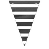 Citrus Black + White Strip Twotti Fruity Geburtsta Wimpelkette (Erste Fahne)