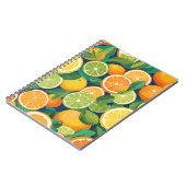 Citrus Bliss Notebook - Vibrant Lemon, Limon und O Notizblock (Linke Seite)