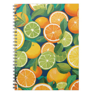 Citrus Bliss Notebook - Vibrant Lemon, Limon und O Notizblock