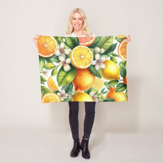 Citrus Bloom Fleecedecke (Beispiel)