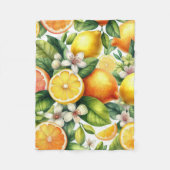 Citrus Bloom Fleecedecke (Vorderseite)