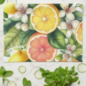 Citrus Bloom Geschirrtuch (Gefaltet)
