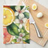 Citrus Bloom Geschirrtuch (Viertel Falte)