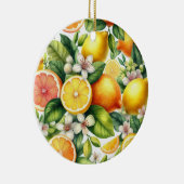 Citrus Bloom Keramik Ornament (Rechts)