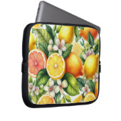 Citrus Bloom Laptopschutzhülle (Vorne Rechts)