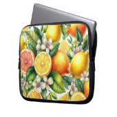Citrus Bloom Laptopschutzhülle (Vorderseite Links)