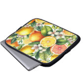 Citrus Bloom Laptopschutzhülle (Vorne Knopf)