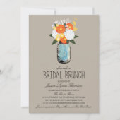 Citrus Bloom Mason Jar| Bridesmaid Brunch Einladung (Vorderseite)